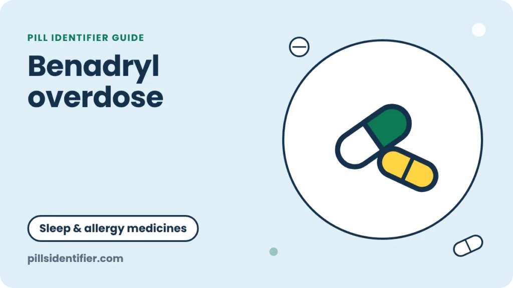 Illustration for the Pill Identifier guide: Benadryl overdose