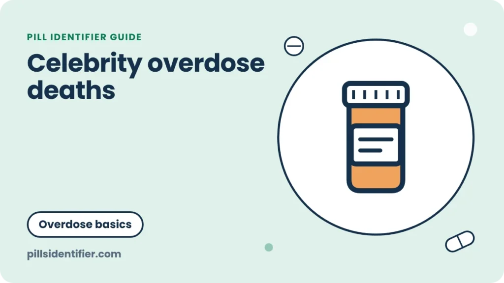 Illustration for the Pill Identifier guide: Celebrity overdose deaths