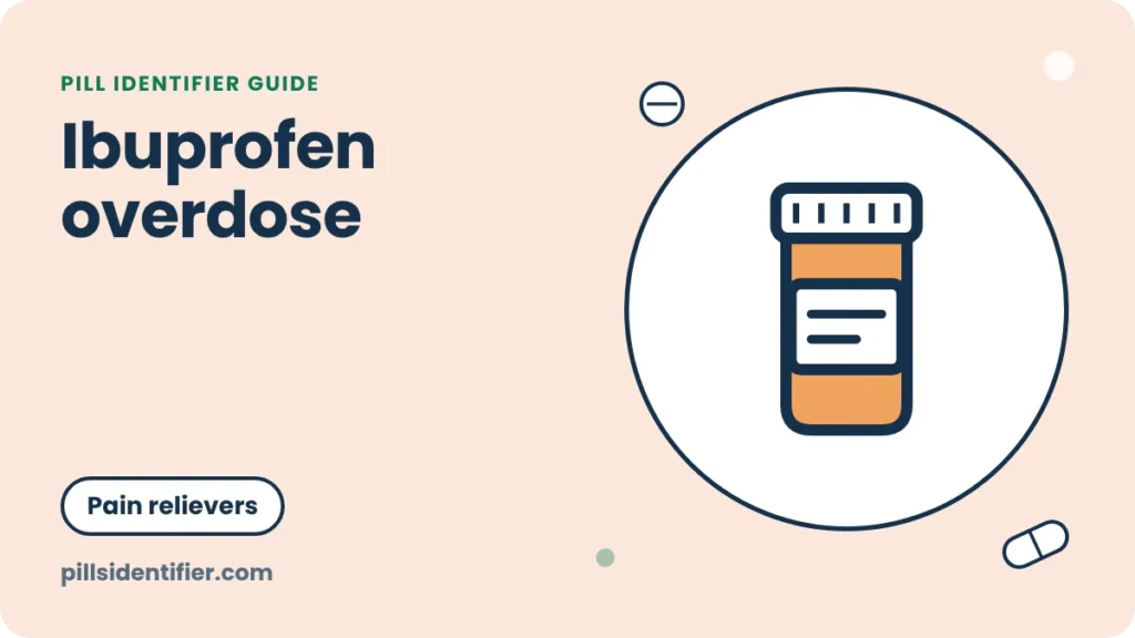 Illustration for the Pill Identifier guide: Ibuprofen overdose