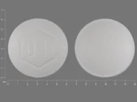 Pill with imprint DT, white, round, 6 mm (Inert)