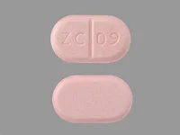 Pill with imprint ZC 09, orange, oval, 10 mm (Haloperidol 20 mg)