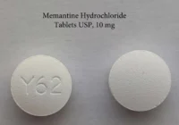 Pill with imprint Y62, white, round, 8 mm (Memantine Hydrochloride 10 mg)