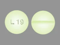 Pill with imprint L19, green, round, 6 mm (Levothyroxine Sodium 0.088 mg)