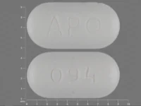 Pill with imprint APO 094, white, capsule, 9 mm (Doxazosin 2 mg)