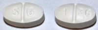 Pill with imprint S G 1 36, white, oval, 8 mm (Levocetirizine Dihydrochloride 5 mg)