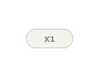 Pill with imprint X1, white, oval, 19 mm (Sevelamer Carbonate 800 mg)