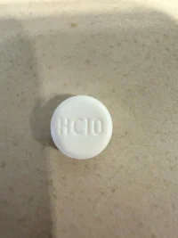 Pill with imprint HC10, white, round, 8 mm (Hydrocortisone 10 mg)