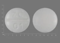 Pill with imprint ZC 01, white, round, 6 mm (Promethazine Hydrochloride 12.5 mg)