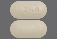 Pill with imprint C248, orange, capsule, 21 mm (Darunavir 600 mg)