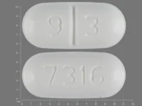 Pill with imprint 9 3 7316, white, oval, 11 mm (Desmopressin Acetate 0.1 mg)