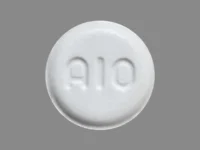 Pill with imprint Al0, white, round, 3 mm (Amlodipine Besylate 10 mg)