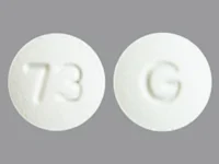 Pill with imprint 73 G, white, round, 7 mm (Voriconazole 50 mg)
