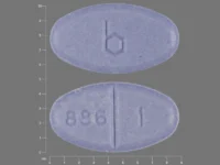 Pill with imprint 886 1 B, purple, oval, 9 mm (Estradiol 1 mg)