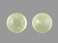 Pill with imprint Z, yellow, round, 3 mm (Benzonatate 100 mg)