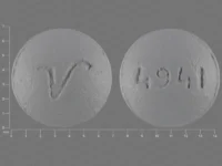 Pill with imprint 4941 V, gray, round, 7 mm (Perphenazine 4 mg)