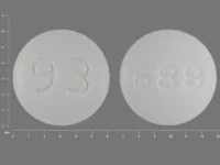 Pill with imprint 93 688, white, round, 6 mm (Lamotrigine 5 mg)
