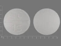 Pill with imprint ZC 15, white, round, 6 mm (Paroxetine Hydrochloride 10 mg)