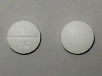 Pill with imprint ZC 16, white, round, 8 mm (Paroxetine Hydrochloride 20 mg)