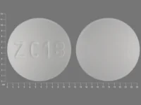 Pill with imprint ZC18, white, round, 12 mm (Paroxetine Hydrochloride 40 mg)