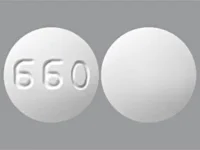 Pill with imprint 660, white, round, 7 mm (Spironolactone 25 mg)