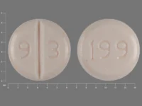 Pill with imprint 9 3 199, orange, round, 6 mm (Venlafaxine Hydrochloride 25 mg)