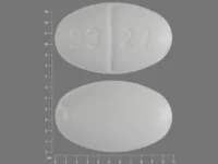 Pill with imprint 93 27, white, oval, 11 mm (Enalapril Maleate 5 mg)