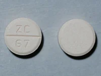 Pill with imprint ZC 67, orange, round, 10 mm (Venlafaxine 75 mg)