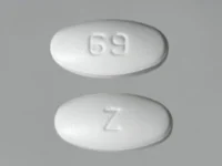 Pill with imprint 69 Z, white, oval, 19 mm (Metformin Hydrochloride 850 mg)