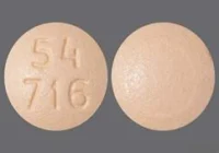 Pill with imprint 54 716, orange, round, 10 mm (Desvenlafaxine 50 mg)