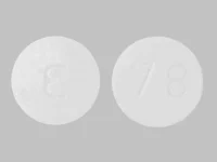 Pill with imprint E 78, white, round, 5 mm (Zolpidem Tartrate 5 mg)
