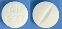 Pill with imprint AN 627, white, round, 9 mm (Tramadol Hydrochloride 50 mg)