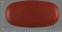 Pill with imprint 50850, red, bullet, 10 mm (Sitagliptin - Metformin Metformin 850 mg / Sitagliptin 50 mg)