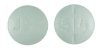 Pill with imprint JSP 514, white, round, 7 mm (Levothyroxine Sodium 50 mcg)