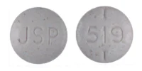 Pill with imprint JSP 519, brown, round, 7 mm (Levothyroxine Sodium 125 mcg)