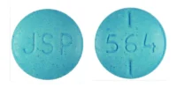 Pill with imprint JSP 564, blue, round, 7 mm (Levothyroxine Sodium 137 mcg)