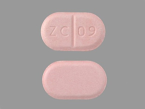 Pill with imprint ZC 09, orange, oval, 10 mm (Haloperidol 20 mg)