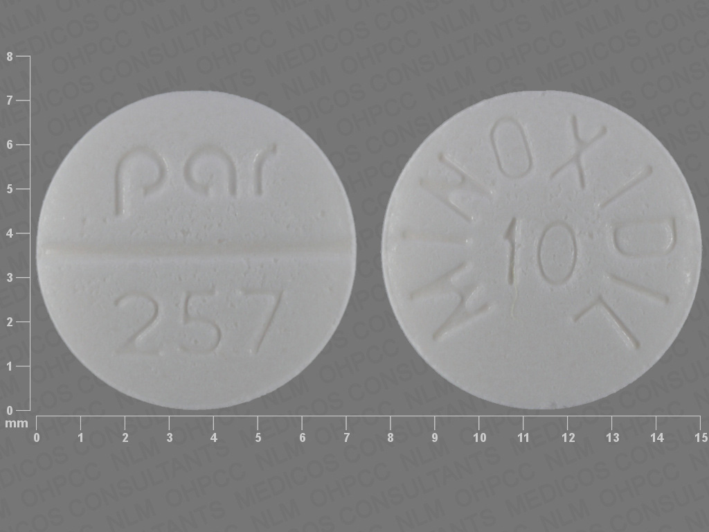 Pill with imprint Par257 Minoxidil10, white, round, 7 mm (Minoxidil 10 mg)