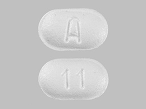 Pill with imprint 11 A, white, capsule, 7 mm (Mirtazapine 7.5 mg)