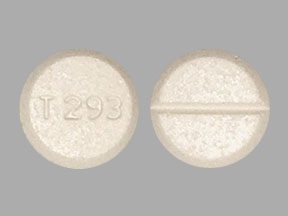Pill with imprint T293, white, round, 8 mm (Methadone Hydrochloride 10 mg)