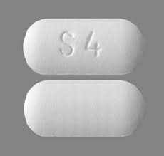 Pill with imprint S 4, white, oval, 19 mm (Clarithromycin 500 mg)
