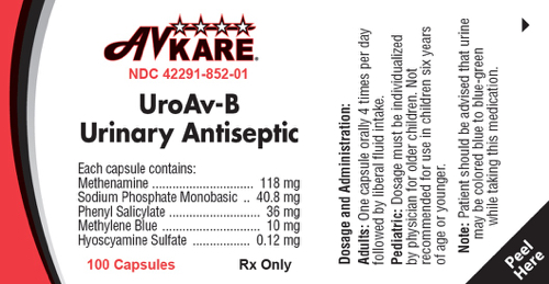 Pill with imprint 200, blue, capsule, 19 mm (Methenamine, Sodium Phosphate, Monobasic,, Phenyl Salicylate, Methylene Blue and Hyoscyamine Sulfate Methenamine 118 mg / Sodium Phosphate, Monobasic, Anhydrous 40.8 mg / Phenyl Salicylate 36 mg / Methylene Blue 10 mg / Hyoscyamine Sulfate 0.12 mg)