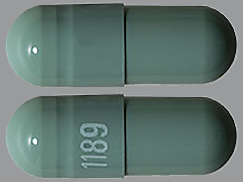 Pill with imprint 1189, green, capsule, 14 mm (Tolterodine 2 mg)