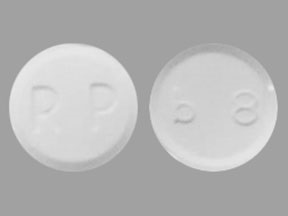 Pill with imprint RP b8, white, round, 11 mm (Buprenorphine 8 mg)