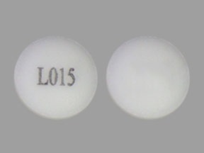 Pill with imprint L015, white, round, 7 mm (Bupropion Hydrochloride 150 mg)