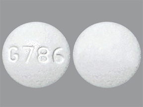 Pill with imprint G 786, white, round, 6 mm (Methylergonovine Maleate 0.2 mg)