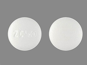 Pill with imprint ZC40, white, round, 6 mm (Carvedilol 6.25 mg)