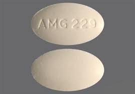 Pill with imprint AMG229, white, oval, 17 mm (Tranexamic Acid 650 mg)