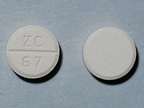 Pill with imprint ZC 67, orange, round, 10 mm (Venlafaxine 75 mg)